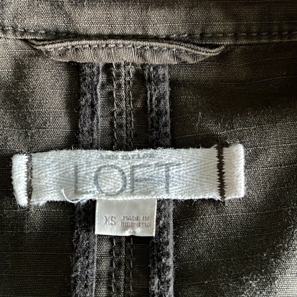 Loft army green doible breasted light jacket - Picture 7 of 8
